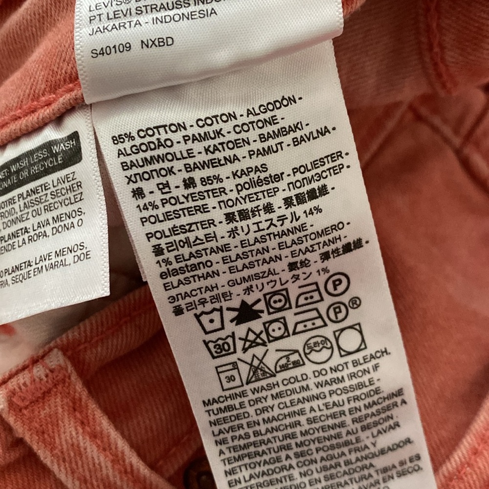 Last Chance!🥳 Levi’s Aldo Tea Rose 511 Slim Fit Jeans. 30x32. - Picture 7 of 8